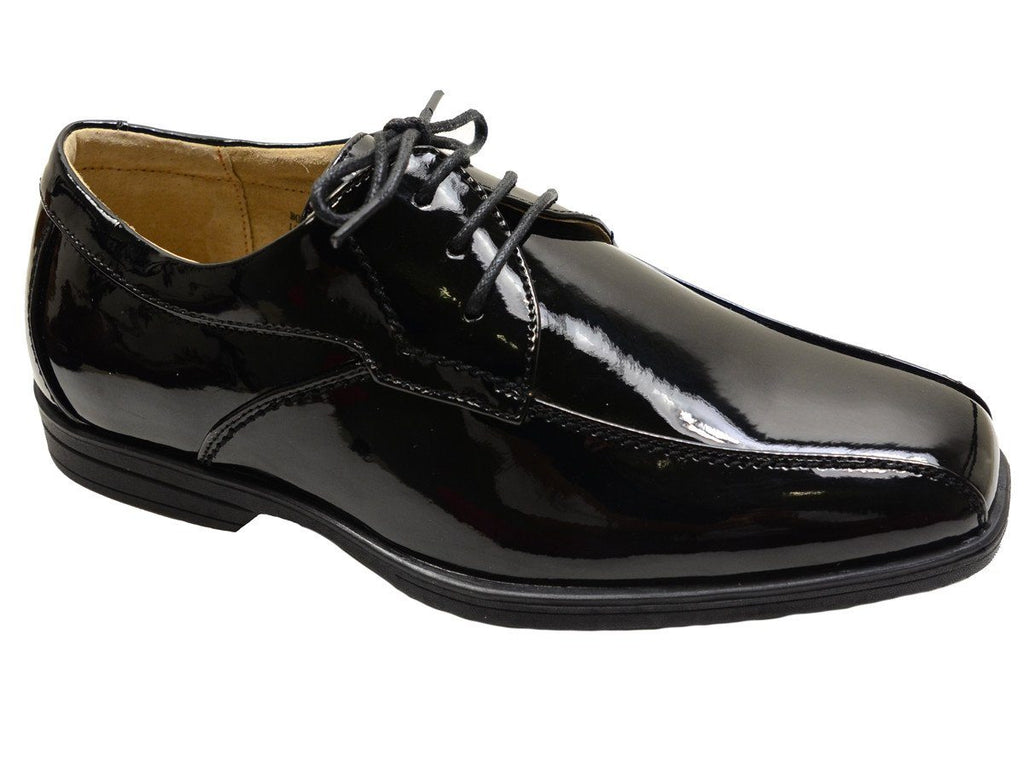 black patent boys shoes