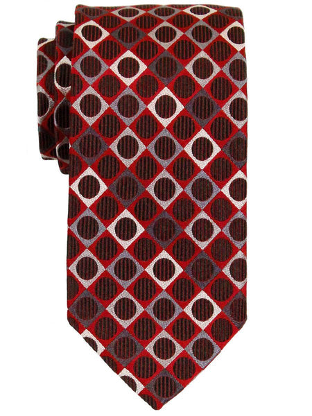 Heritage House 23111 100% Woven Silk Boy's Tie - Neat - Red/Gray ...