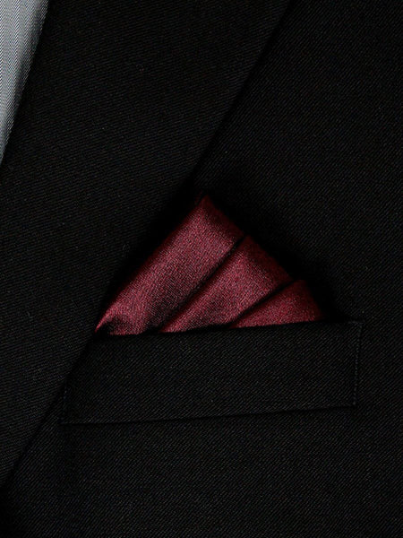 Boy's Pocket Square 23492 Burgundy - Heritage House Boy's Suits