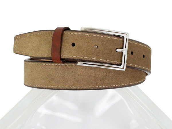 Brighton 23804 100% Genuine Leather Boy's Belt - Suede With Side Stitc ...