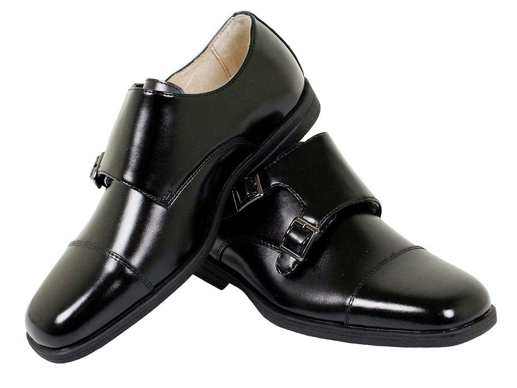 Shoe - Double Monk Strap - Cap Toe 