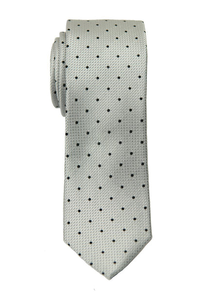 Heritage House 26427 100% Silk Boy's Tie - Polka Dot - Silver/Navy ...