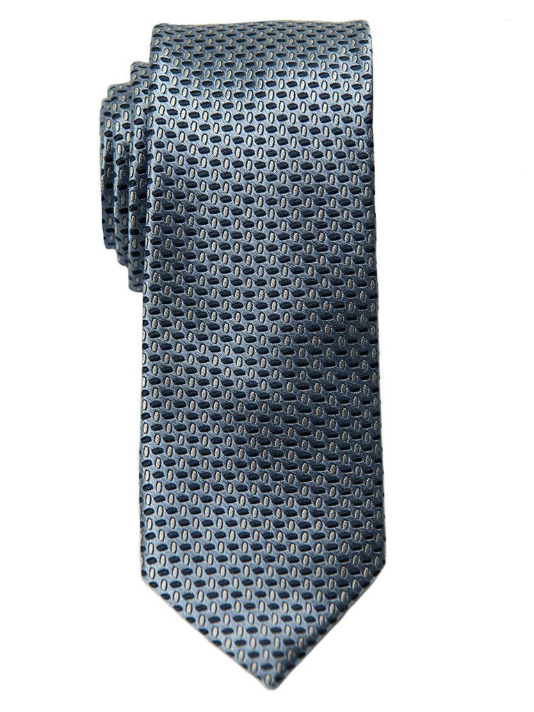 Heritage House 26429 100% Silk Boy's Tie - Neat - Blue/Silver ...