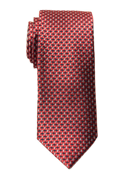 Heritage House 26431 100% Silk Boy's Tie - Neat - Red/Silver/Navy ...