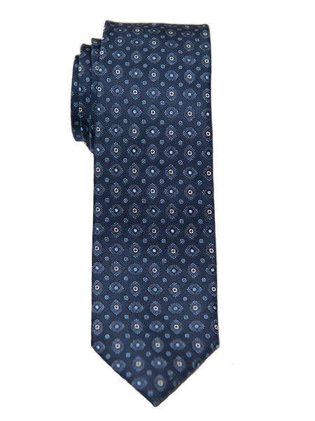 Heritage House 26435 100% Silk Boy's Tie - Neat - Navy/Silver ...