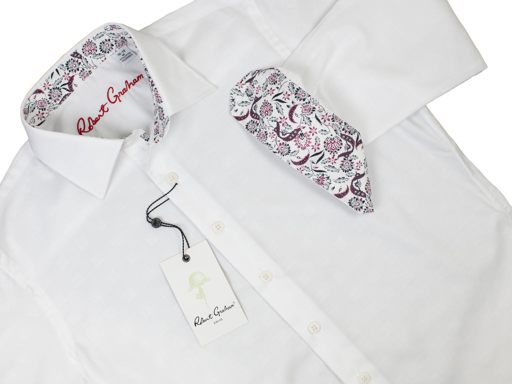 robert graham white dress shirt