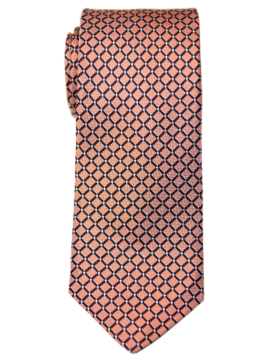 Heritage House 31556 Boy's Tie- Neat - Orange/Navy