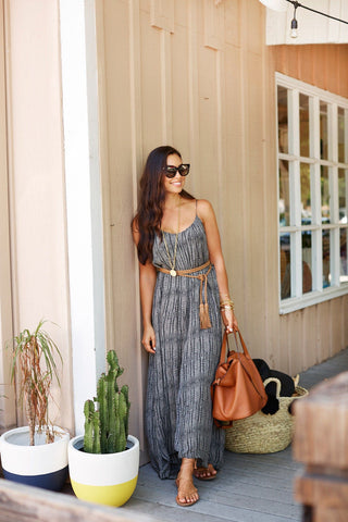 Fringe Soga Tan Belt - Ada Collection for a causal spring outfit idea