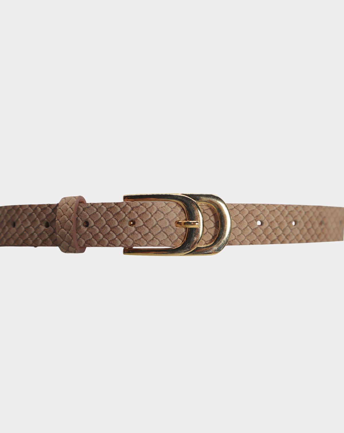 Infinity Leather Belt - Python Vison