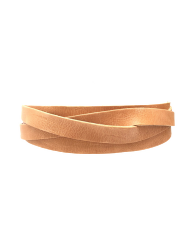 Wrap Tan Leather Belt for a cute outift idea