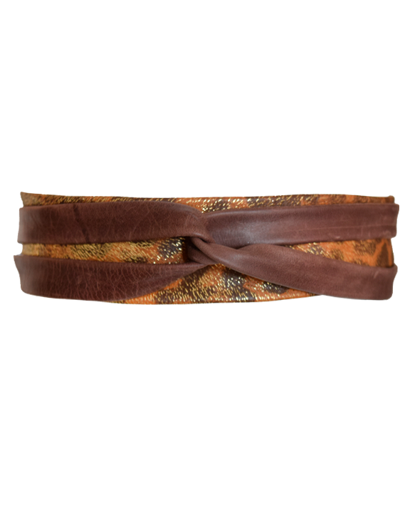 Midi Wrap Belt - Tiger Combo