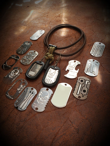 Small Survival Kit on a Dog Tag Necklace Kit and Mini Survival Kit