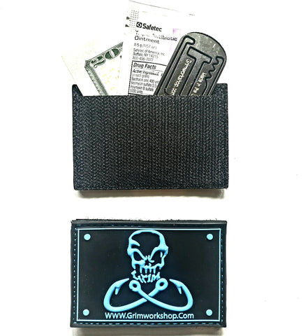 fishing patches for hats and other gear. Fishing velcro patches with hiddnen pockets