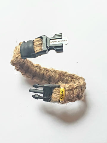 wooly mammoth bracelet jute rope fire starter bracelet