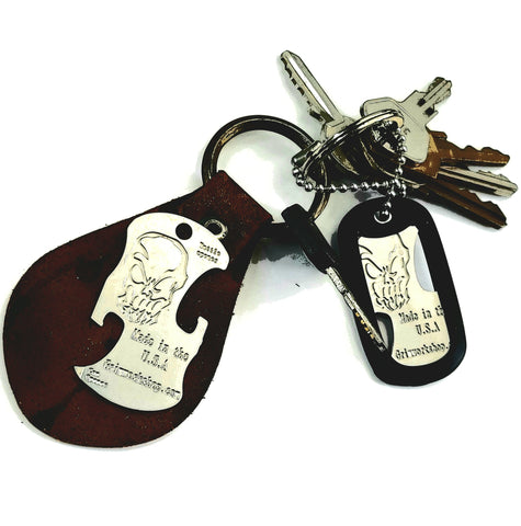 4 Bottle Opener Keychain Kit Starter Set