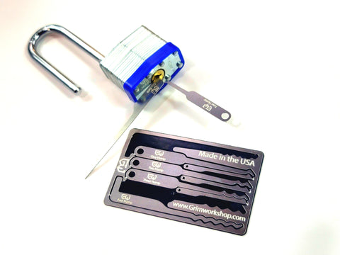 Lock Pick Rake Card : Urban Survival Credit Card Lock Rake Pick Set