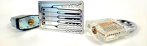 Lock Pick Rake Card : Urban Survival Credit Card Lock Rake Pick Set