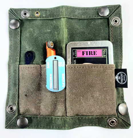 Fire Starting Kit. Grim Pocket Bushcraft Fire Kit