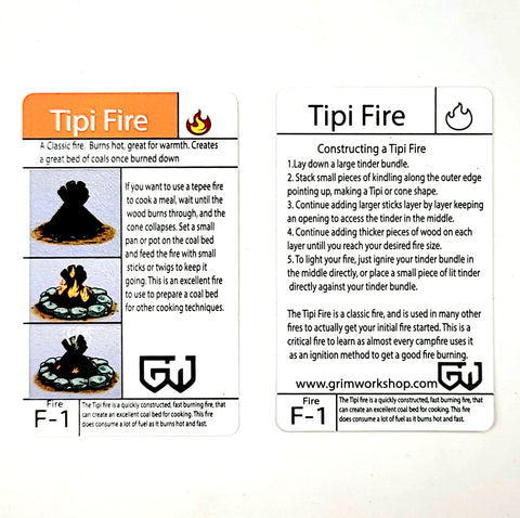 Pyramid Fire Pit Construction Tip Card