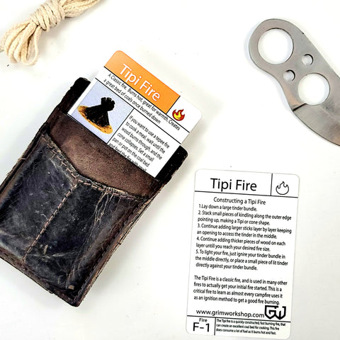 Pyramid Fire Pit Construction Tip Card