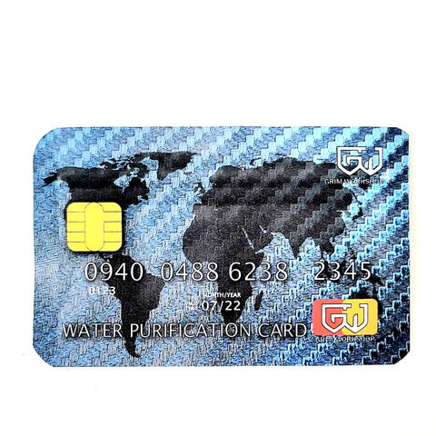 With the water card you can turn your Wallet into a Water Purification Kit with the Water Survival Kit Card