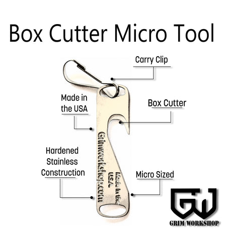 EDC box cutter micro multi tool box cutter