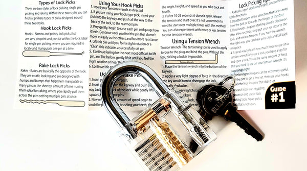 lock pick practice lock with beginners lock picking guide