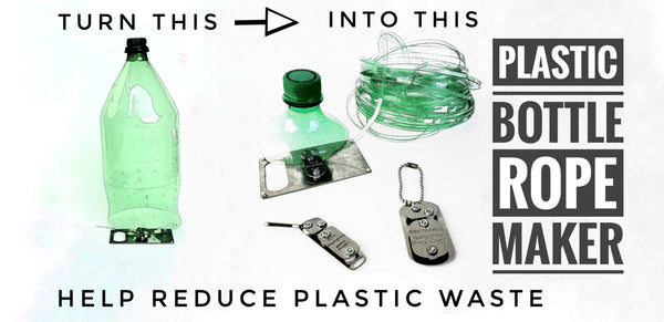 2 liter plastic bottle cutter kit that's a cord maker for plastic rope. 2 liter and water bottle cutting kit