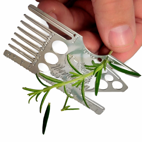 Mark Merriweather foraging kit. Credit card size foraging tools