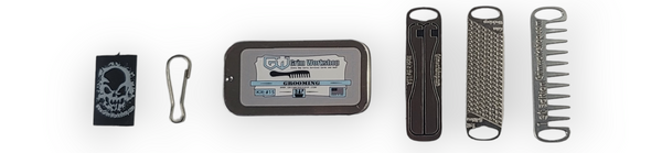 micro grooming kit, mustache grooming kit and mens travel grooming kit.