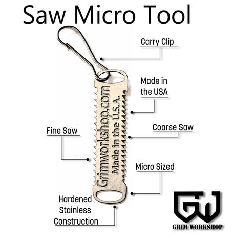 The Worlds Smallest Survival Saws: The Micro Saw Tools 