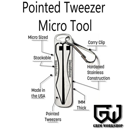 EDC Tweezer Set  First Aid Tweezer Tool Card - Everyday Carry –  Grimworkshop