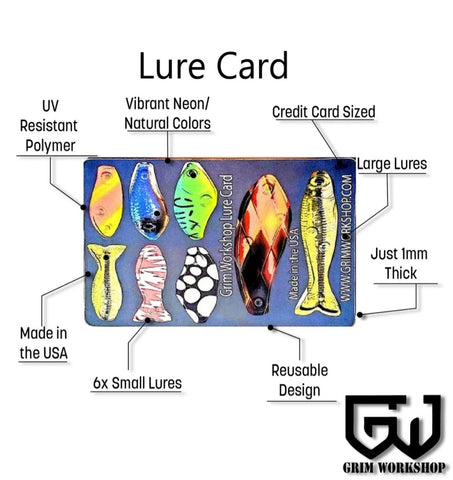 credit card size fishing lure card ultralight fishing lures for a compact fishing lure set