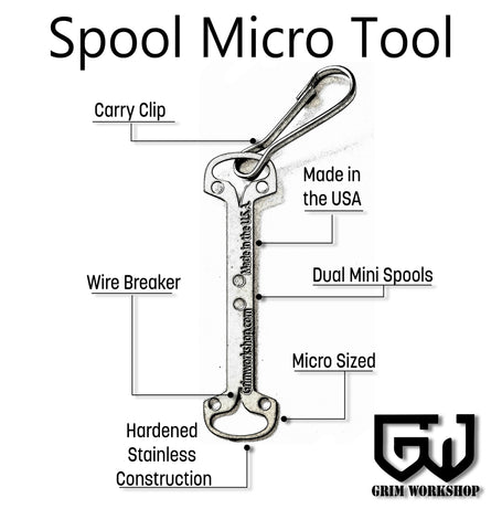 micro spool tool for string, wire, tape, and more.