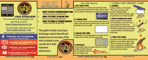 Hot Shot Fire Starting Kit is a pocket edc fire Starter kit