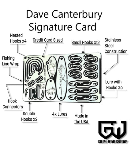 dave canterbury Fishing Kit Card 5 c's of survival pathfinder survival fishing kit card