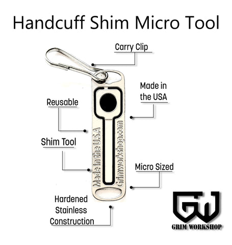 how to shim handcuffs using the micro handcuff shim tool to pick handcuffs with ease