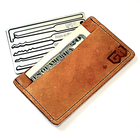 Lock Pick Card Wallet Lock Pick Set | Wallet lock picking set with a credit card lock pick set