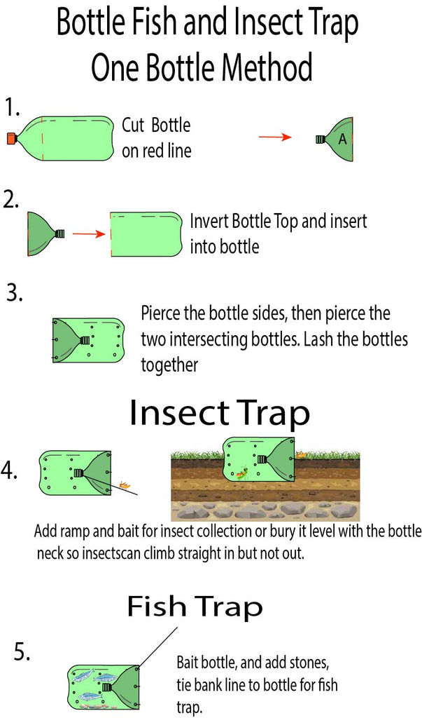 How to make a fish trap: Easy DIY fish trap from a bottle