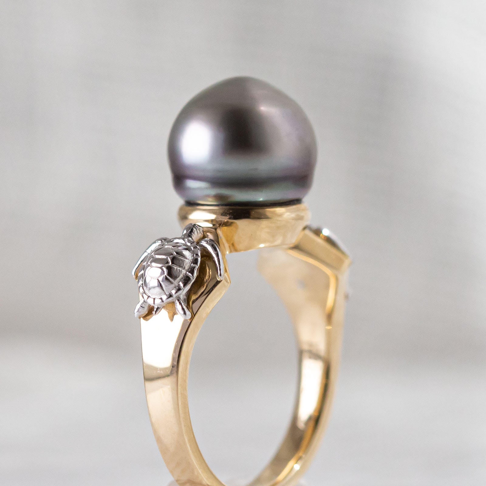 custom turtle ring