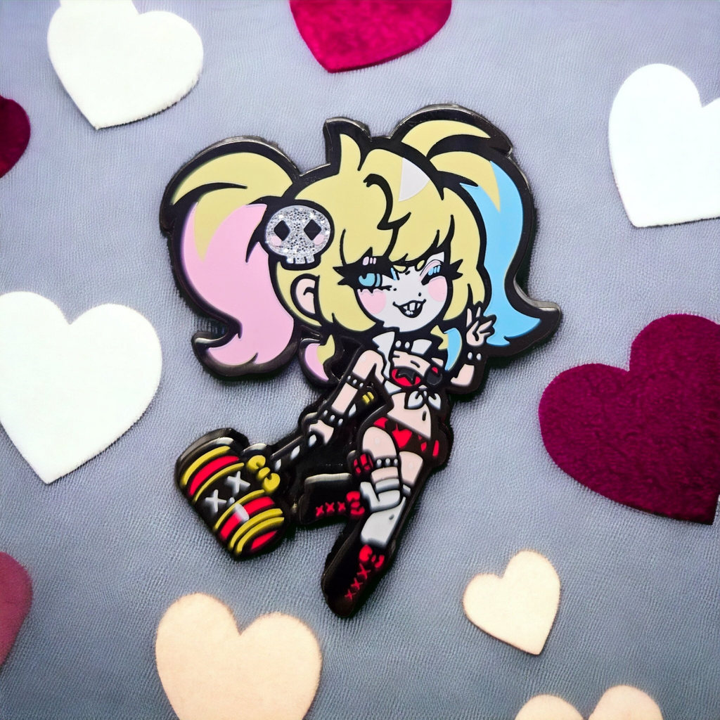 Harley Quinn Enamel Pin [Pastel Variant] – Holobat☆Shop