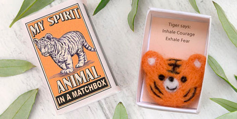 Tiger Spirit Animal In A Matchbox