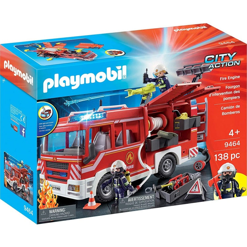 playmobil city action fire truck