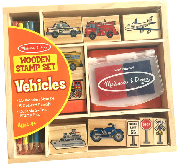 melissa and doug vehicle stamp set