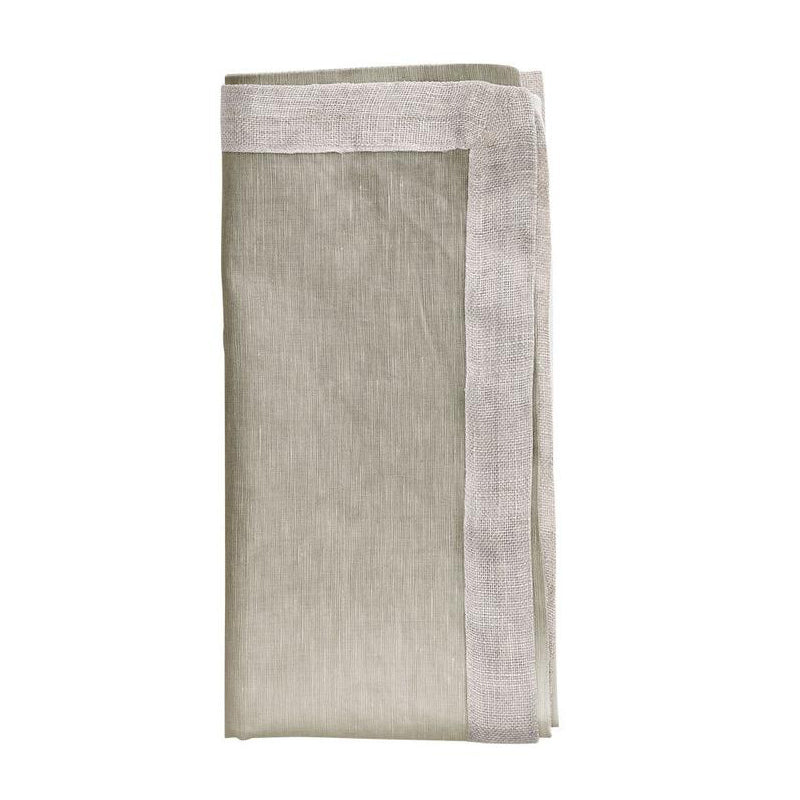 Kim Seybert Dip Dye Napkin in Gray & Silver