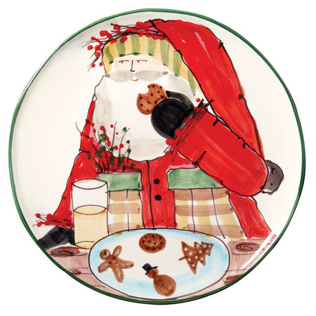 Vietri Old St. Nick Cookie Platter