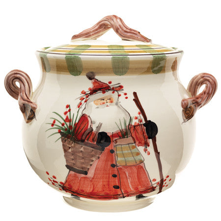 Vietri Old St. Nick Biscotti Jar