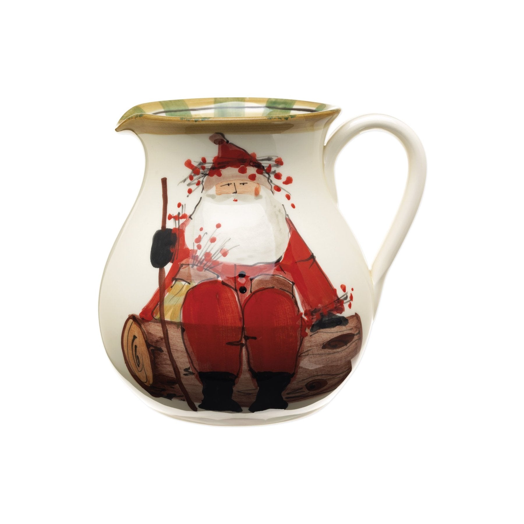 Vietri Old St. Nick Round Body Pitcher