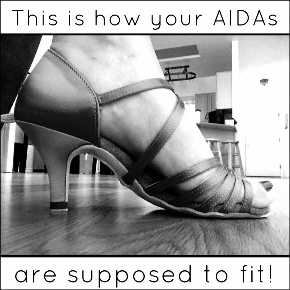 How Should Your AIDA Dance Shoes Fit to 