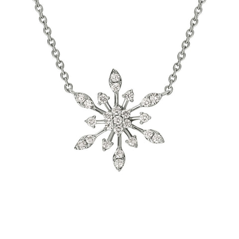 14k Canadian Diamond Snowflake Necklace | Keir Fine Jewellery